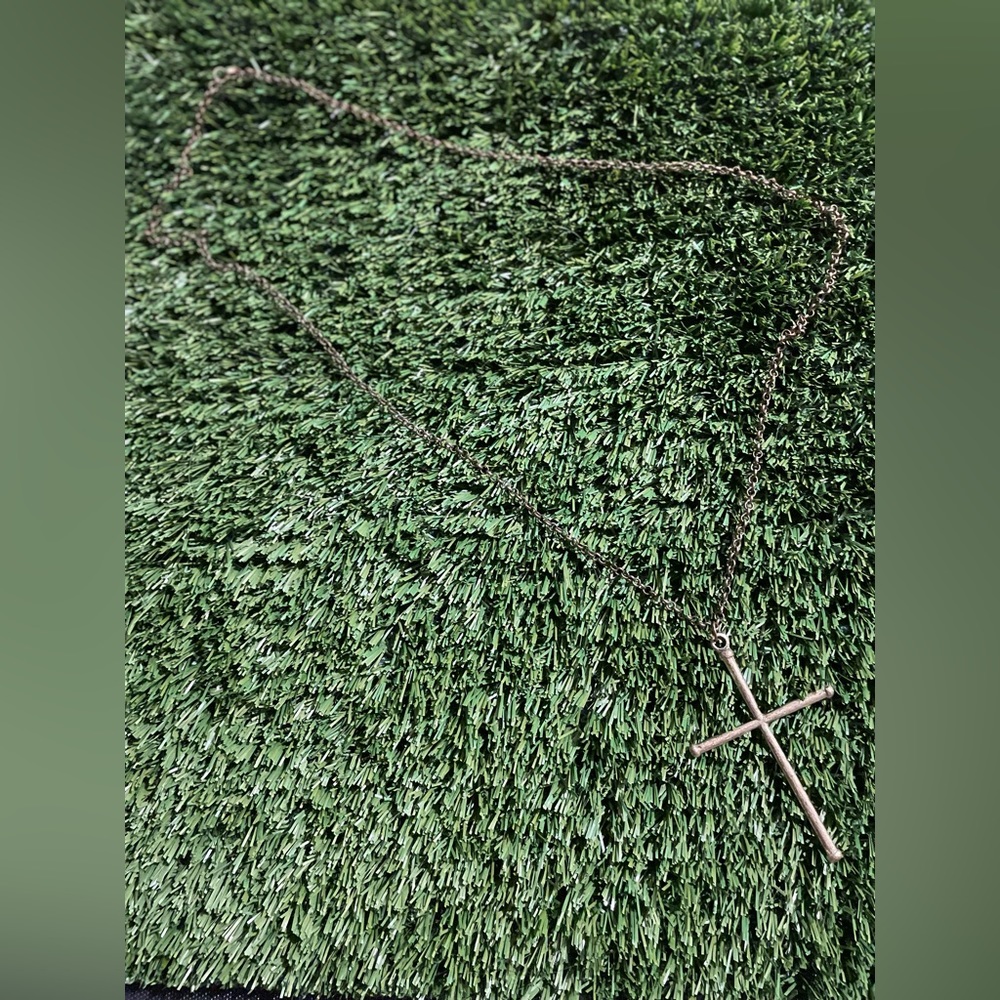 Interlocking Necklace With Cross - image 4